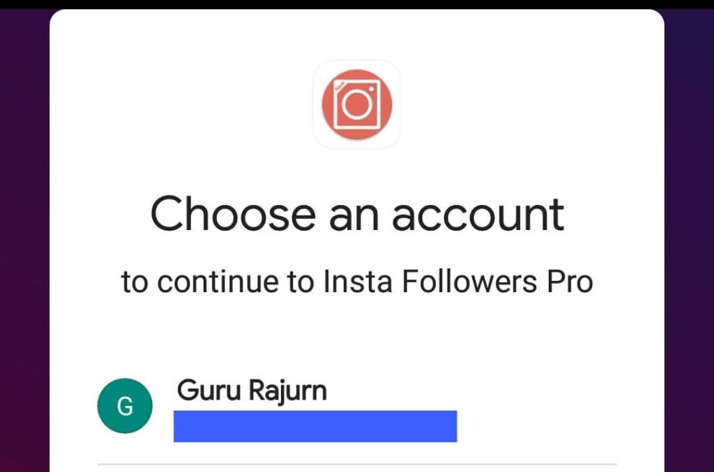 Choose an Account