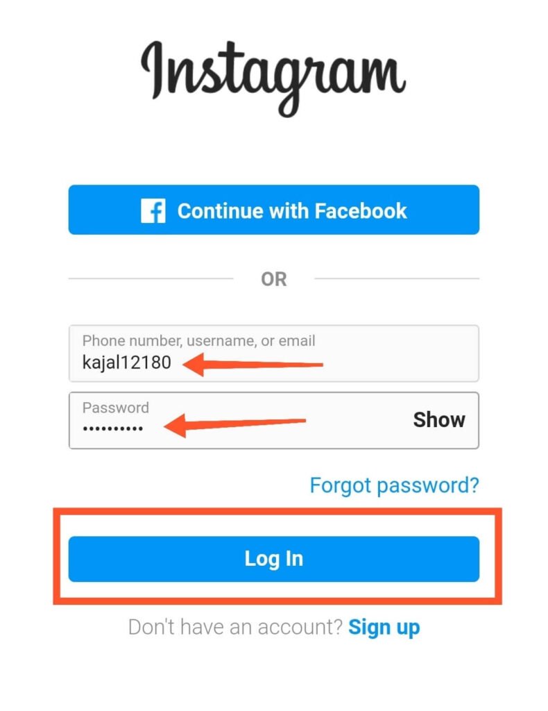 create new account in instagram