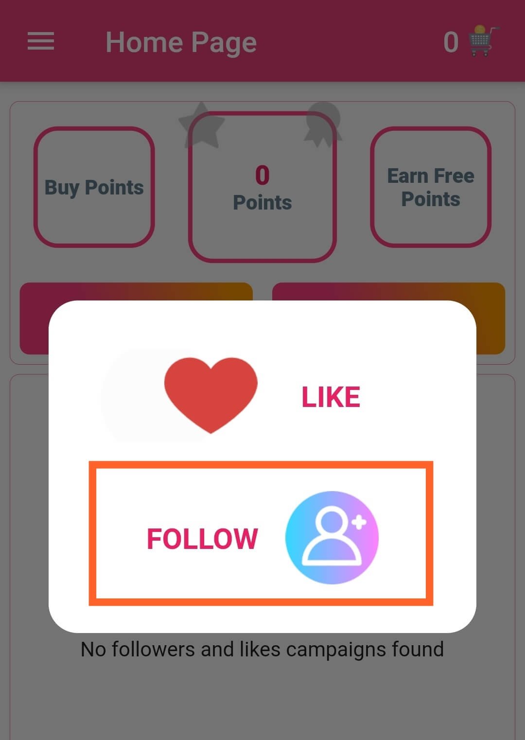 Earn Coins By Following