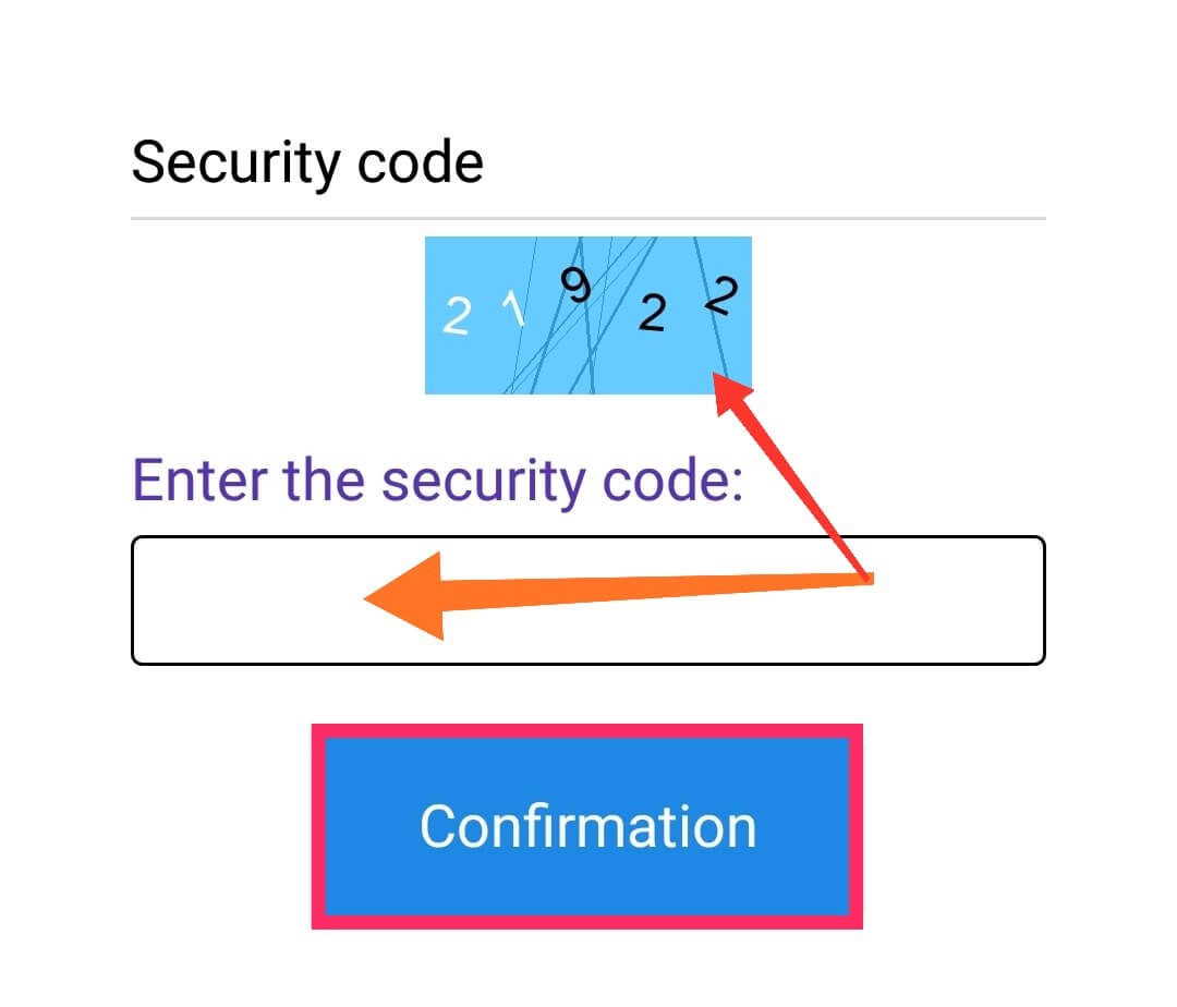 Enter the Security Code