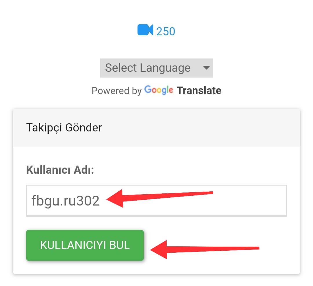 Kullanıcıyı Bul