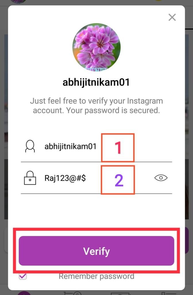 Login Your Fake Instagram Account