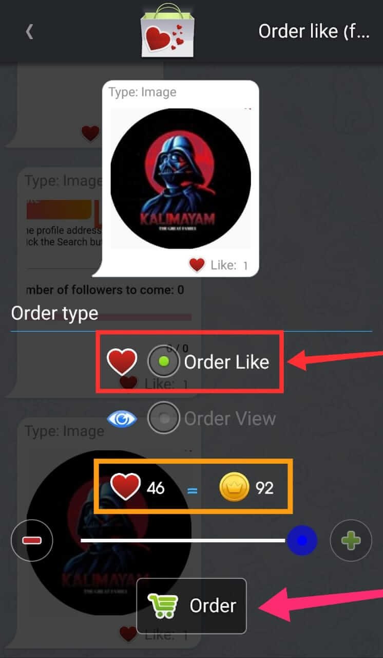 Order Likes On Your Photos