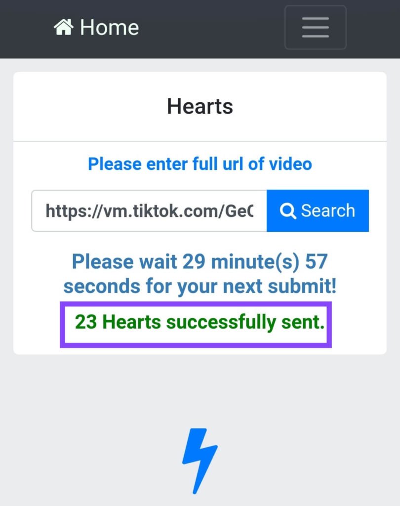tik tok video hearts