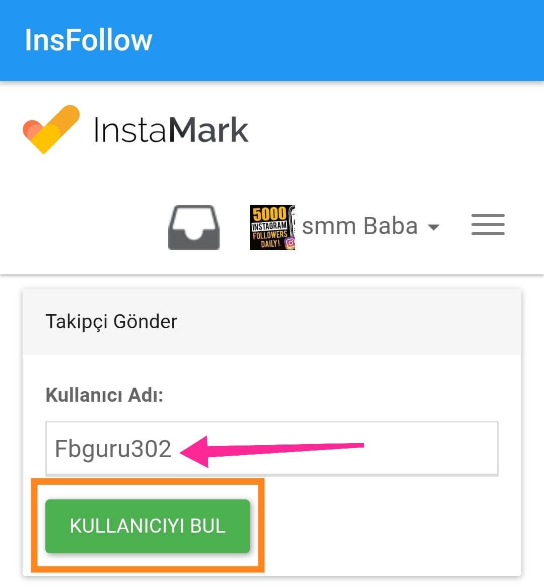 Enter Instagram Profile URL
