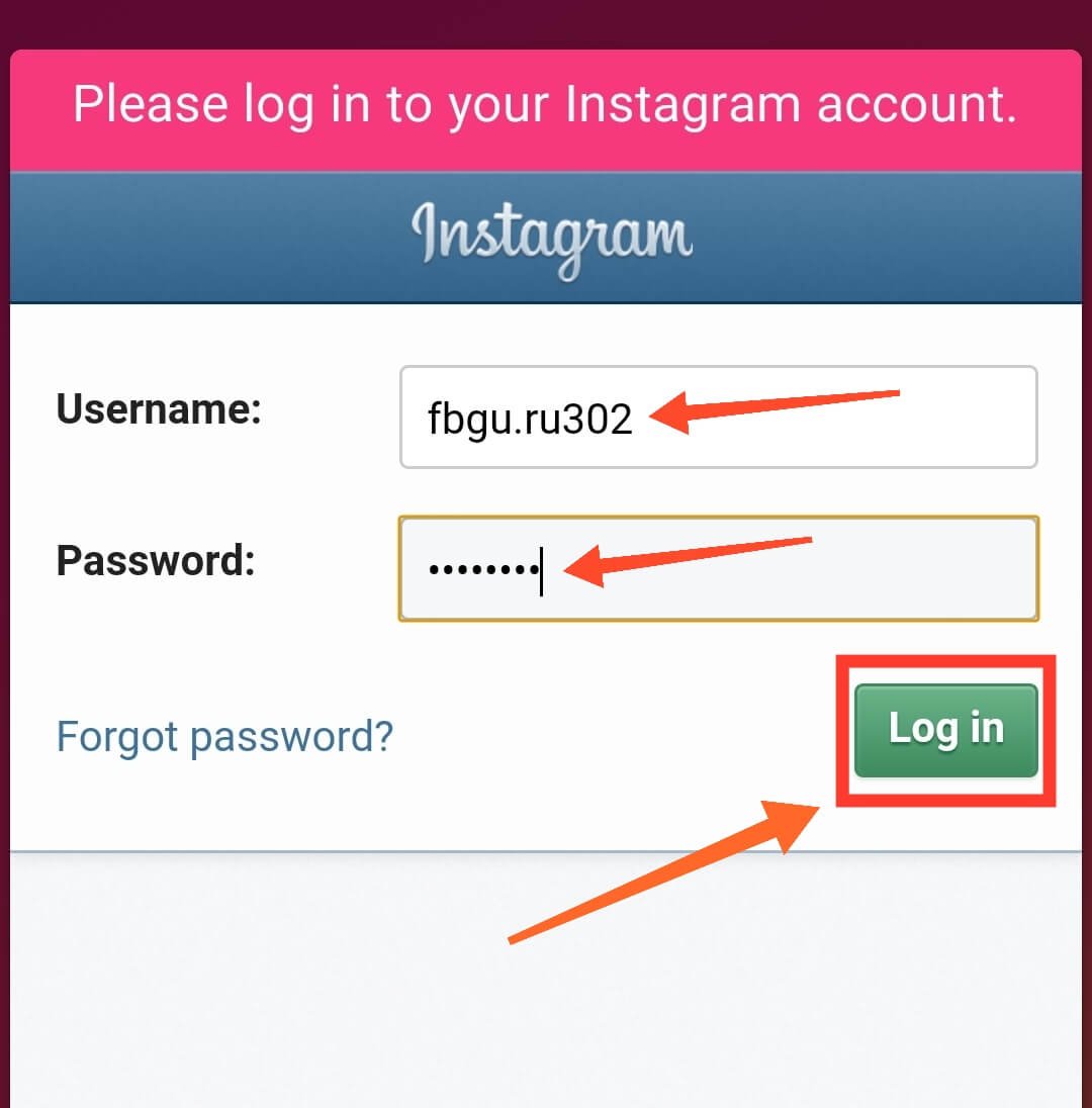 Login Your Fake Instagram Account