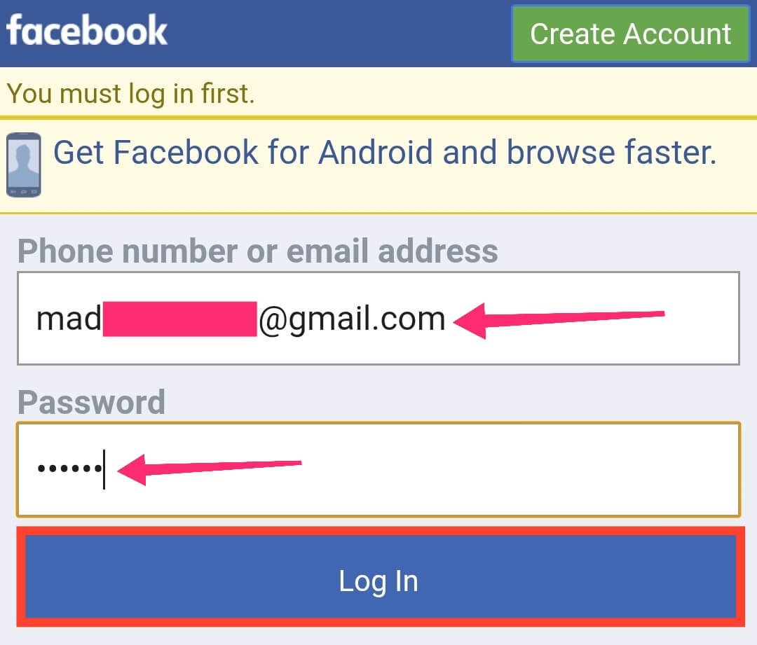 Login Your Fake Facebook Account Here