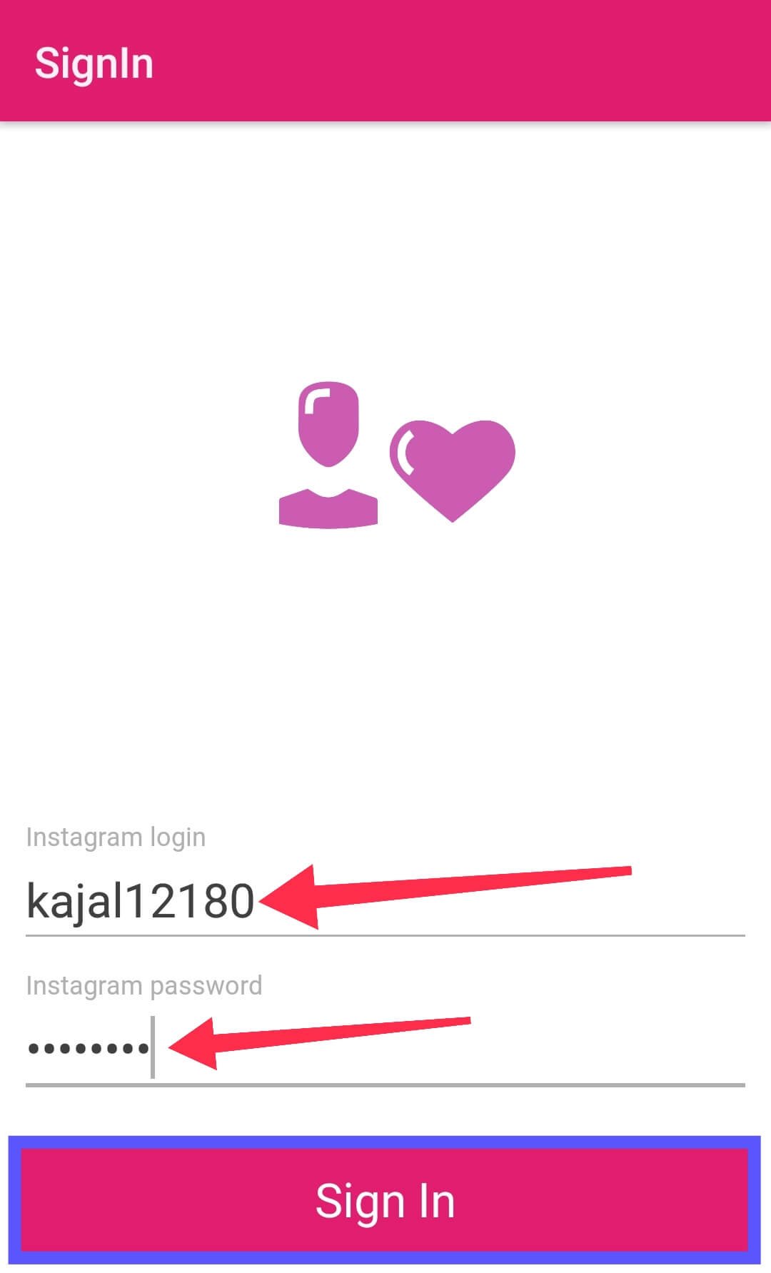Login Your Fake Instagram Account