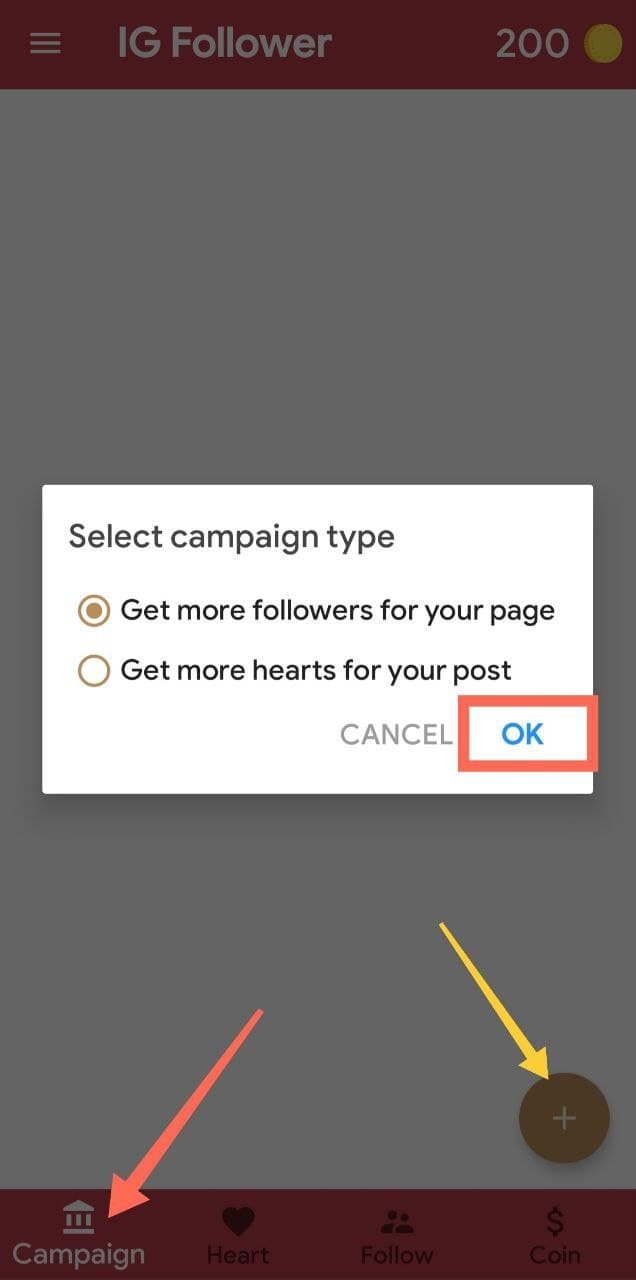 Select Campaign Type